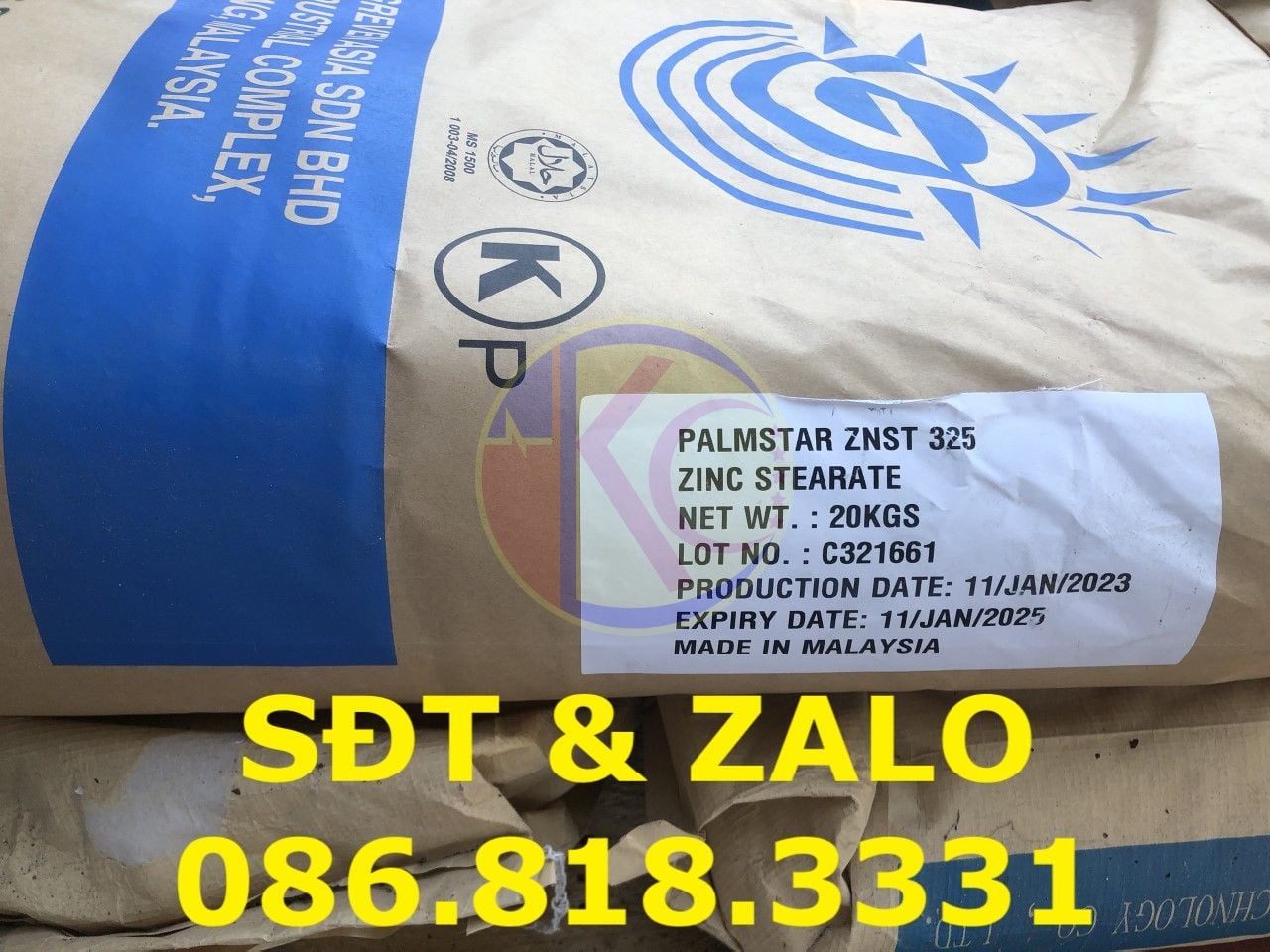  Zinc Stearate (ZnSt 325) - Kẽm Stearat - Zn(C18H35O2)2 