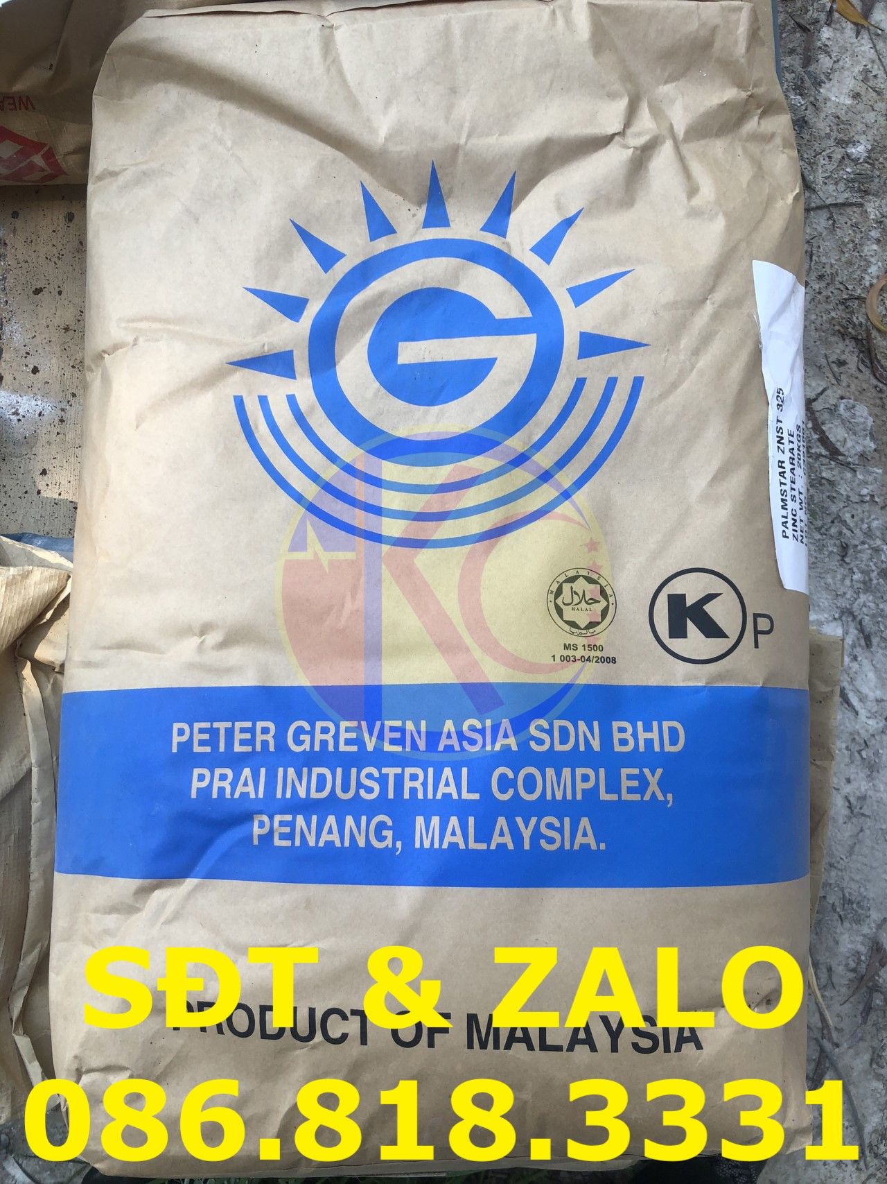  Zinc Stearate (ZnSt 325) - Kẽm Stearat - Zn(C18H35O2)2 