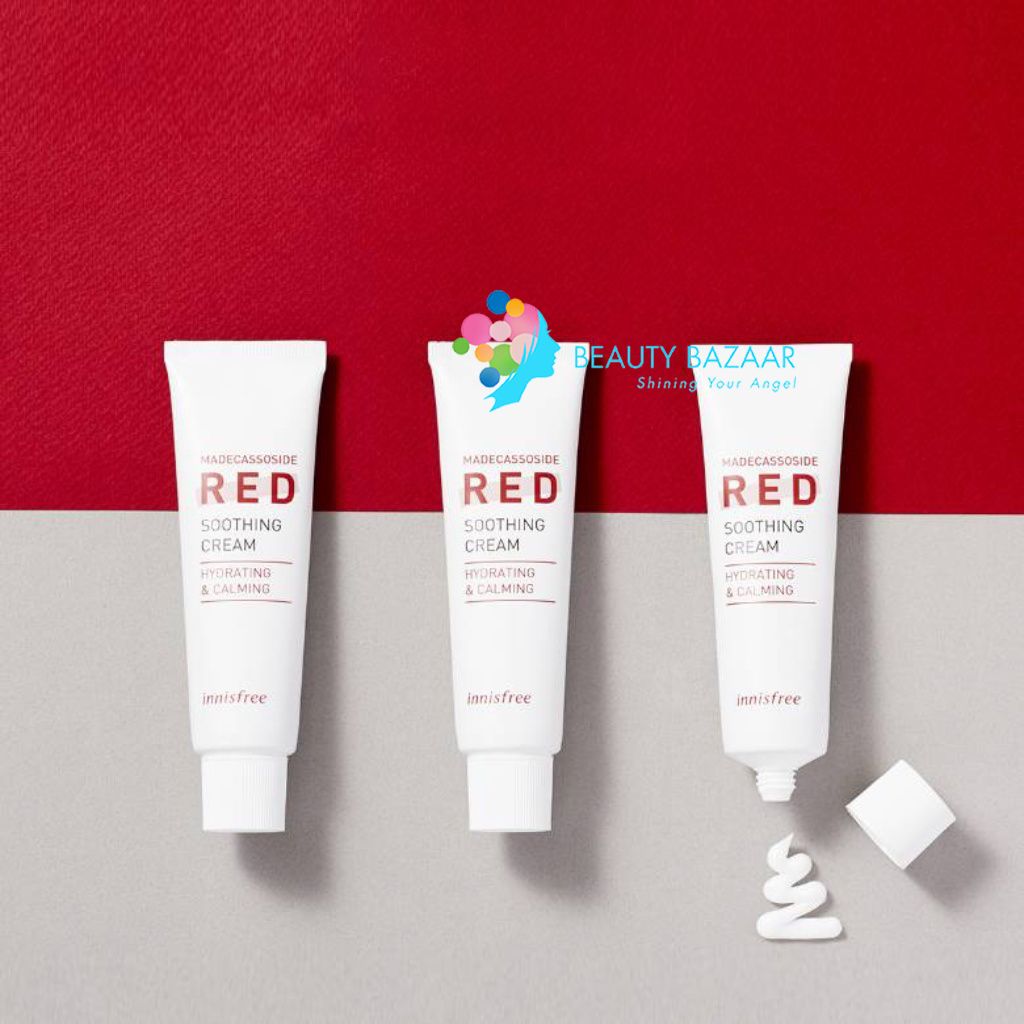  [SALE GẤP] Kem Dưỡng Cấp ẩm & Làm Dịu Da Innisfree Madecassoside Red Soothing 50ml 