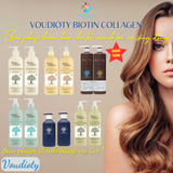  Dầu gội xả ngừa gàu, nấm da đầu, ngăn rụng, giúp mọc tóc, cho tóc đen nhuộm cả nam, nữ Voudioty Biotin Collagen 