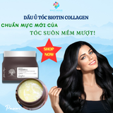  Kem ủ tóc dầu ủ tóc hấp tóc dưỡng tóc siêu mượt Biotin Collagen Pasiori Hair Mask 500ml 