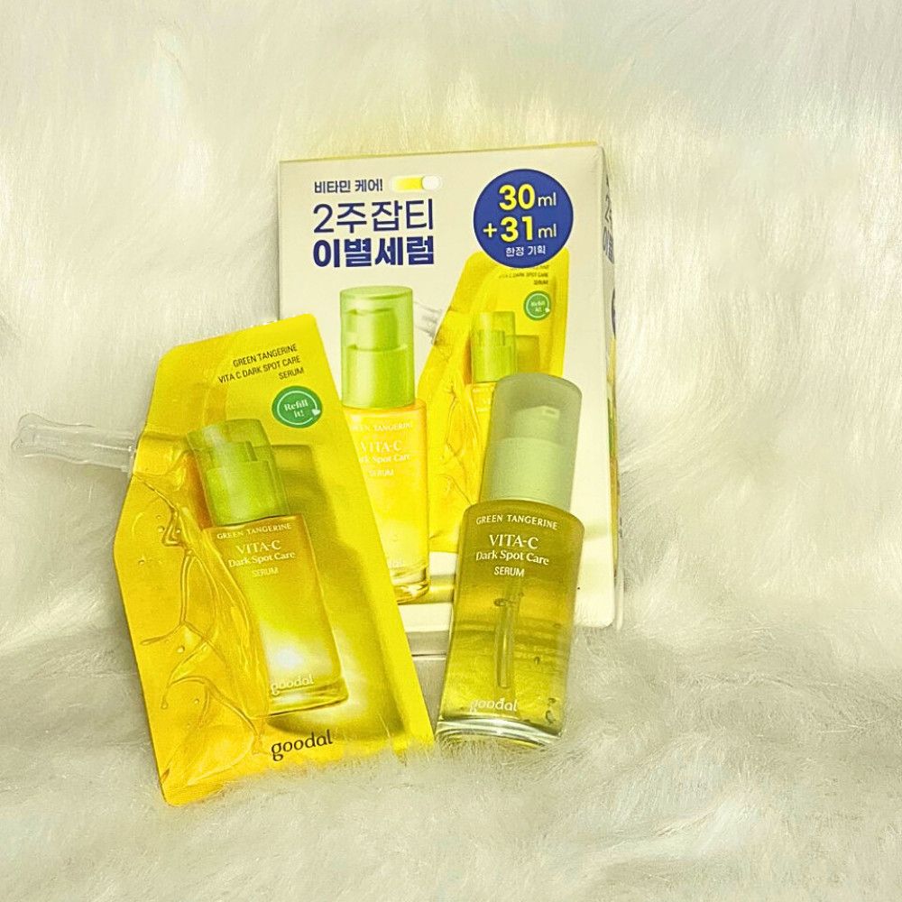  [BUY 1 GET 1] Tinh Chất Sáng Da, Mờ Thâm Goodal Green Tangerine Vita C Dark Spot Serum Refill Edition Set 