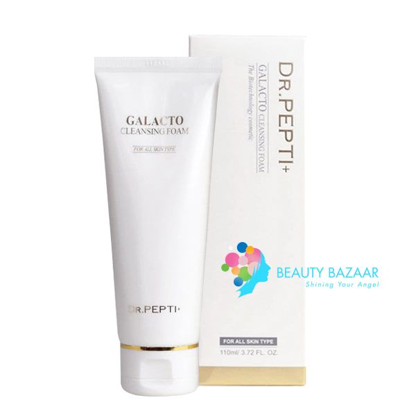  Sữa Rửa Mặt Sạch Sâu Trắng Sáng Dr.Pepti Galacto Cleansing Foam 110ml 