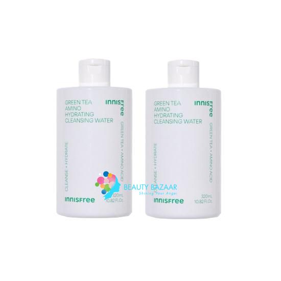  [PHIÊN BẢN 2023] Nước Tẩy Trang Dưỡng Ẩm Innisfree Green Tea Amino Hydrating Cleansing Water 320ml 