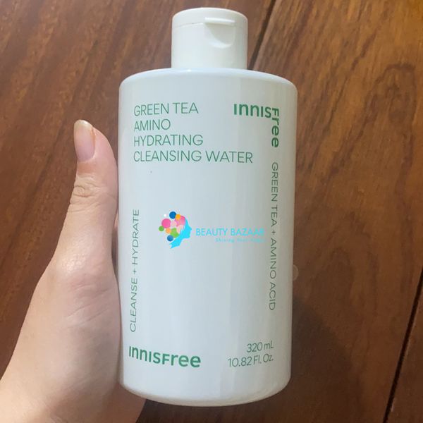  [PHIÊN BẢN 2023] Nước Tẩy Trang Dưỡng Ẩm Innisfree Green Tea Amino Hydrating Cleansing Water 320ml 