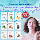  Mặt nạ Hàn Quốc trắng da cấp ẩm giảm mụn phục hồi da Lebelage Solution Mask Pack 