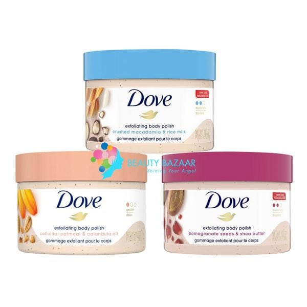  [Bản Mỹ] Tẩy Tế Bào Chết Cơ Thể Làm Sạch Da DOVE EXFOLIATING BODY POLISH 298g 