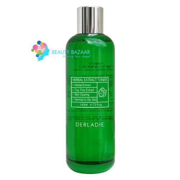  (SALE LỖ) Nước Hoa Hồng Trị Mụn Derladie Herbal Extract Toner 140ml 