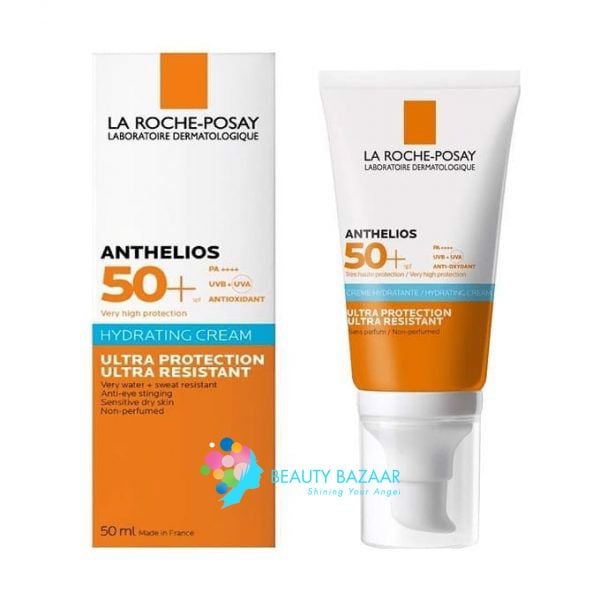  Kem Chống Nắng Cho Da Khô Nhạy Cảm La Roche-Posay Anthelios Creme Hydratante SPF50+ (VẠCH XANH DƯƠNG) 