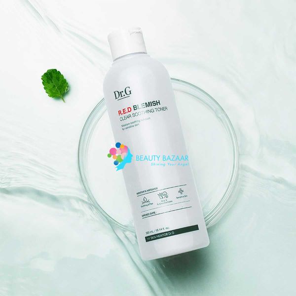  (Mẫu Mới) Nước Hoa Hồng Dưỡng Ẩm Làm Dịu Da Dr.G R.E.D Blemish Clear Soothing Toner 300ml 