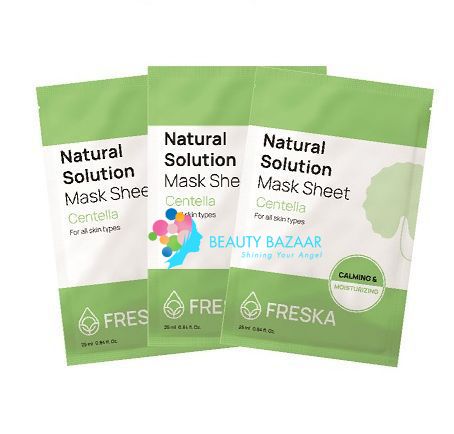  Mặt Nạ Giấy Dưỡng ẩm Sáng Da Freska Natural Solution Mask Sheet 25ml (1 miếng) 