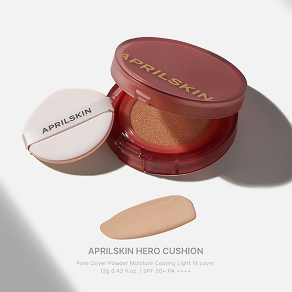  (Kèm lõi) Phấn nước Che Phủ Hoàn Hảo April Skin Hero Cushion 12g 