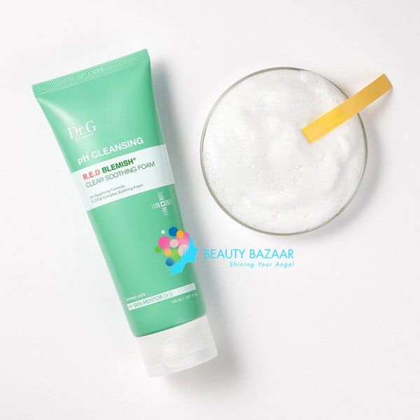  [TUÝP] Sữa Rửa Mặt Cho Da Dầu Mụn Dr.G PH Cleansing R.E.D Blemish Clear Soothing Foam 150ml 