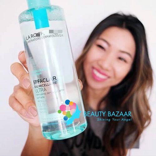  Nước Tẩy Trang Kiểm Soát Nhờn La Roche-Posay Micellar Water - Peaux Grasses Oily Skin 400ml (Xanh ngọc) 