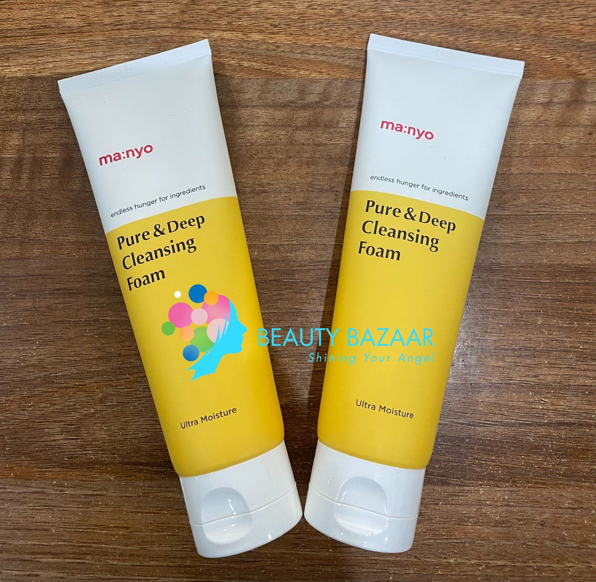  [TÁCH SET NO BOX] Sữa Rửa Mặt Tạo Bọt Sạch Sâu Da Ma:nyo Pure & Deep Cleansing Foam 120ml 