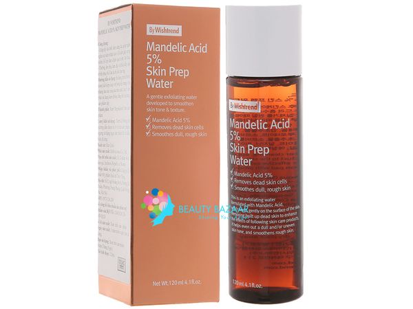  Dung Dịch Tẩy Tế Bào Chết Hóa Học Cho Da Mụn By Wishtrend Mandelic Acid 5% Skin Prep Water 120ml 