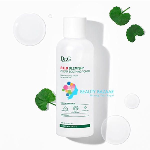 (Mẫu Mới) Nước Hoa Hồng Dưỡng Ẩm Làm Dịu Da Dr.G R.E.D Blemish Clear Soothing Toner 300ml 