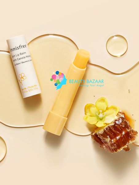  Son Dưỡng Môi Mật Ong Không Màu Innisfree Canola Honey Lip Balm 3.5g 