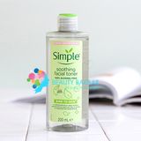  Nước hoa hồng làm dịu da, lành tính Simple Smoothing Facial Toner 200ml 