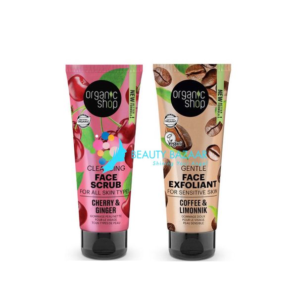  (Mẫu Mới) Tẩy Da Chết Làm Sạch Cho Mặt Organic Shop 75ml 