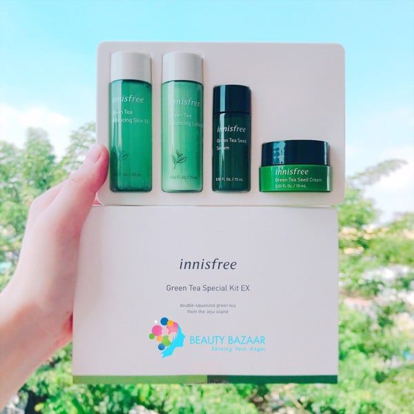  Bộ Dưỡng ẩm Trà xanh Innisfree Green Tea Special Kit EX (4 món) 