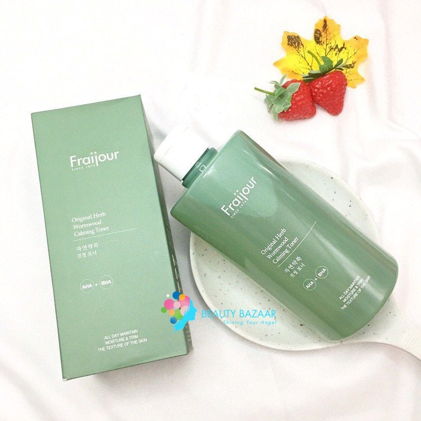  Nước hoa hồng thảo mộc Fraijour Original Herb Wormwood Calming Toner 500ml 
