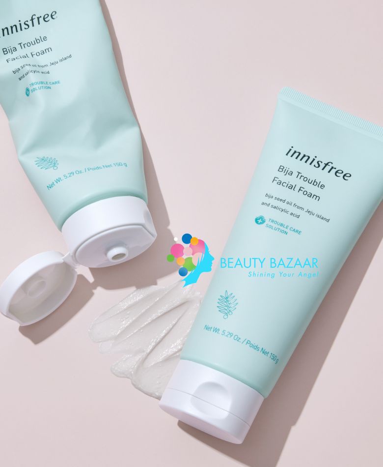 [PHIÊN BẢN 2023] Sữa Rửa Mặt Dành Cho Da Mụn Innisfree Bija Trouble Facial Foam 150ml 