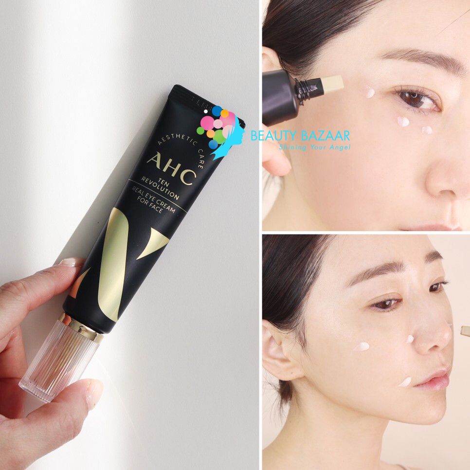  [NEW] Kem Dưỡng Mắt Trị Thâm AHC Ten Revolution Real Eye Cream For Face 