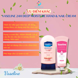  Kem Dưỡng Da Tay & Móng giúp da mịn màng Vaseline 24h Deep Moisture Hand & Nail Cream 