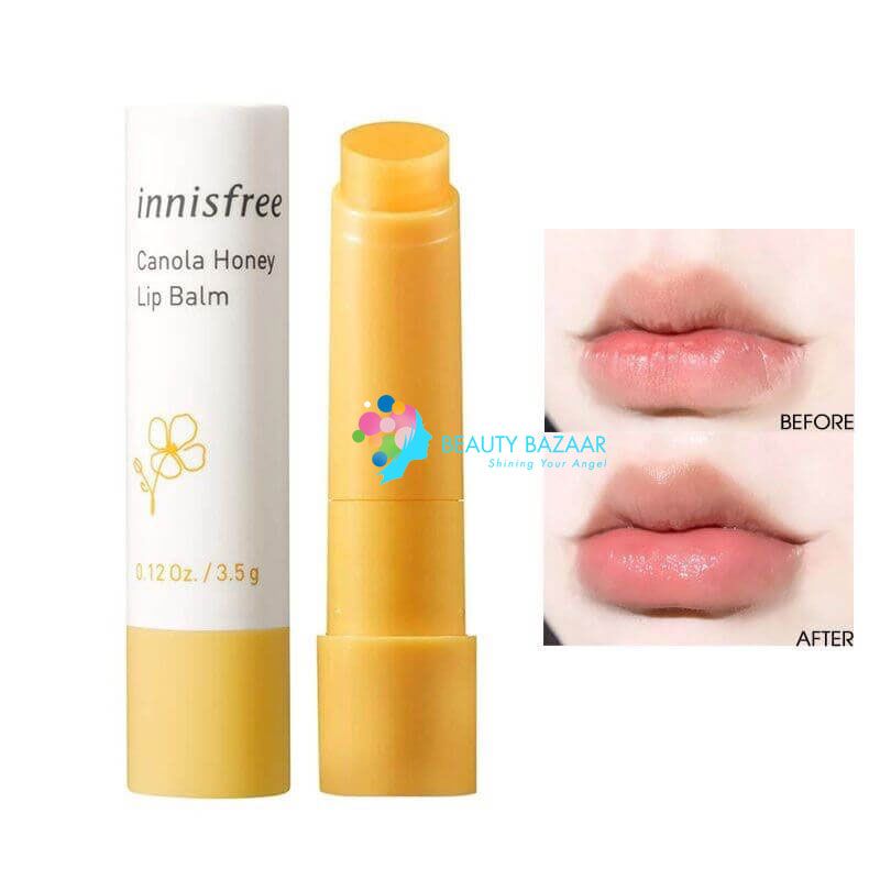  Son Dưỡng Môi Mật Ong Không Màu Innisfree Canola Honey Lip Balm 3.5g 