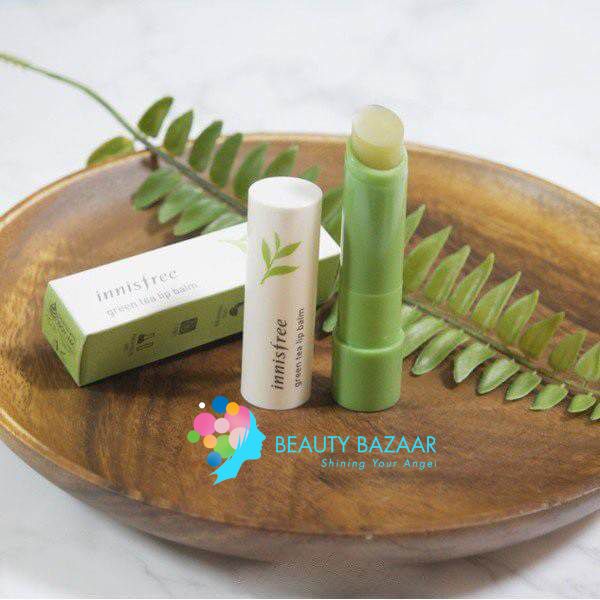  Son Dưỡng Mềm Môi Trà Xanh Innisfree Green Tea Lip Balm 