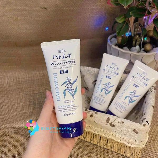  [NEW] Sữa Rửa Mặt Làm Sáng Da Chiết Xuất Ý Dĩ Hatomugi Cleansing & Facial Washing 
