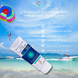  Kem chống nắng nâng tone Smile Leader Sun Cream SPF50+ cho da dầu mụn và da khô 60ml 