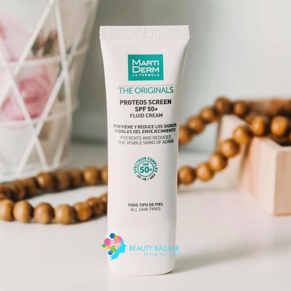  Kem Chống Nắng Phổ Rộng Ngừa Lão Hóa MartiDerm The Originals Proteos Screen SPF50+ Fluid Cream 40ml 