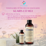  Nước hoa hồng dưỡng ẩm, không mùi Klairs Supple Preparation Unscented Toner 180ml 