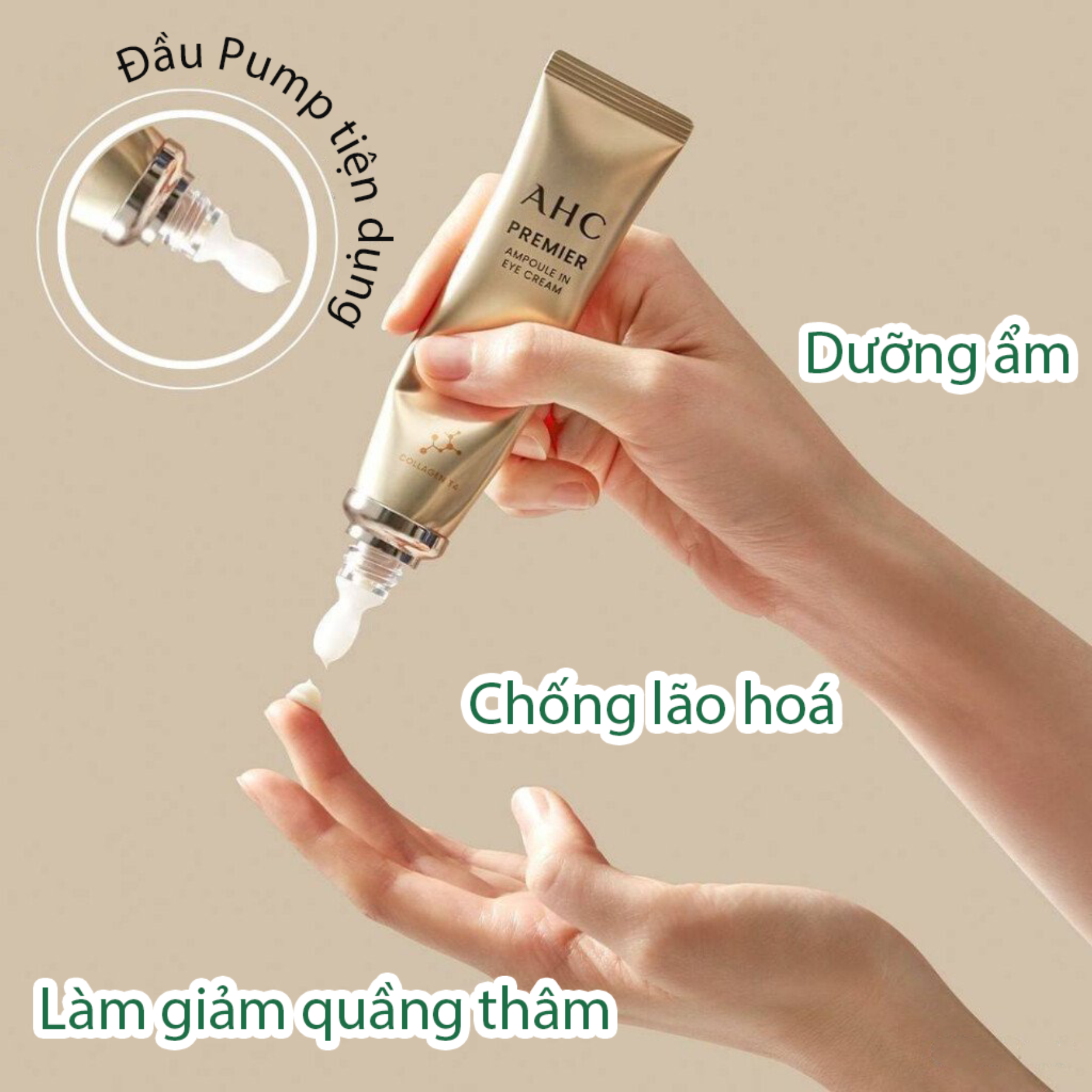  [NEW] Kem Dưỡng Mắt AHC Premier Ampoule In Eye Cream Anti-Anging 