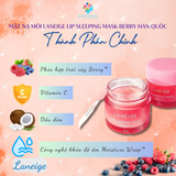  Mặt nạ ngủ môi dưỡng ẩm giảm khô thâm môi Laneige Lip Sleeping Mask Berry 3g 