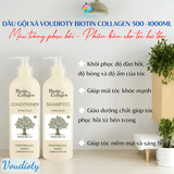  Dầu gội xả ngừa gàu, nấm da đầu, ngăn rụng, giúp mọc tóc, cho tóc đen nhuộm cả nam, nữ Voudioty Biotin Collagen 