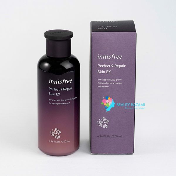  (Mẫu mới) Nước Hoa Hồng Dưỡng ẩm, Chống Lão Hóa Innisfree Perfect 9 Intensive Skin 200ml 