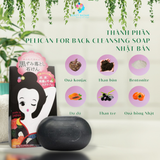  Xà phòng giảm thâm nách trắng sáng da vùng cánh  Pelican For Back Cleansing Soap - Nhật Bản 80g 