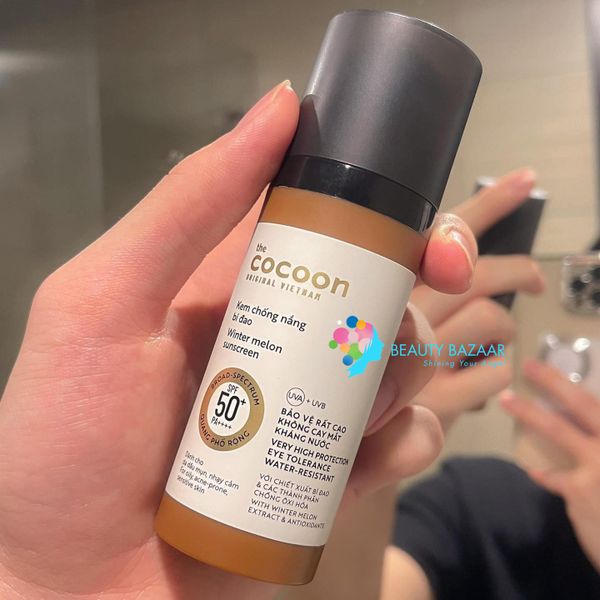  Kem Chống Nắng Bí Đao Quang Phổ Rộng Cocoon Winter Melon Sunscreen SPF 50 + PA ++++ 50ml 
