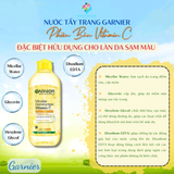  Nước tẩy trang dịu nhẹ sạch sâu Garnier Micellar Cleansing Water - vàng, xanh và hồng chính hãng 400ml 