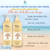  Dầu gội xả ngừa gàu, nấm da đầu, ngăn rụng, giúp mọc tóc, cho tóc đen nhuộm cả nam, nữ Voudioty Biotin Collagen 