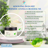  Kem dưỡng ẩm da mặt GoodnDoc Centella Cream Rau má - Ốc sên - Lô hội Chính hãng Hàn Quốc 120g 