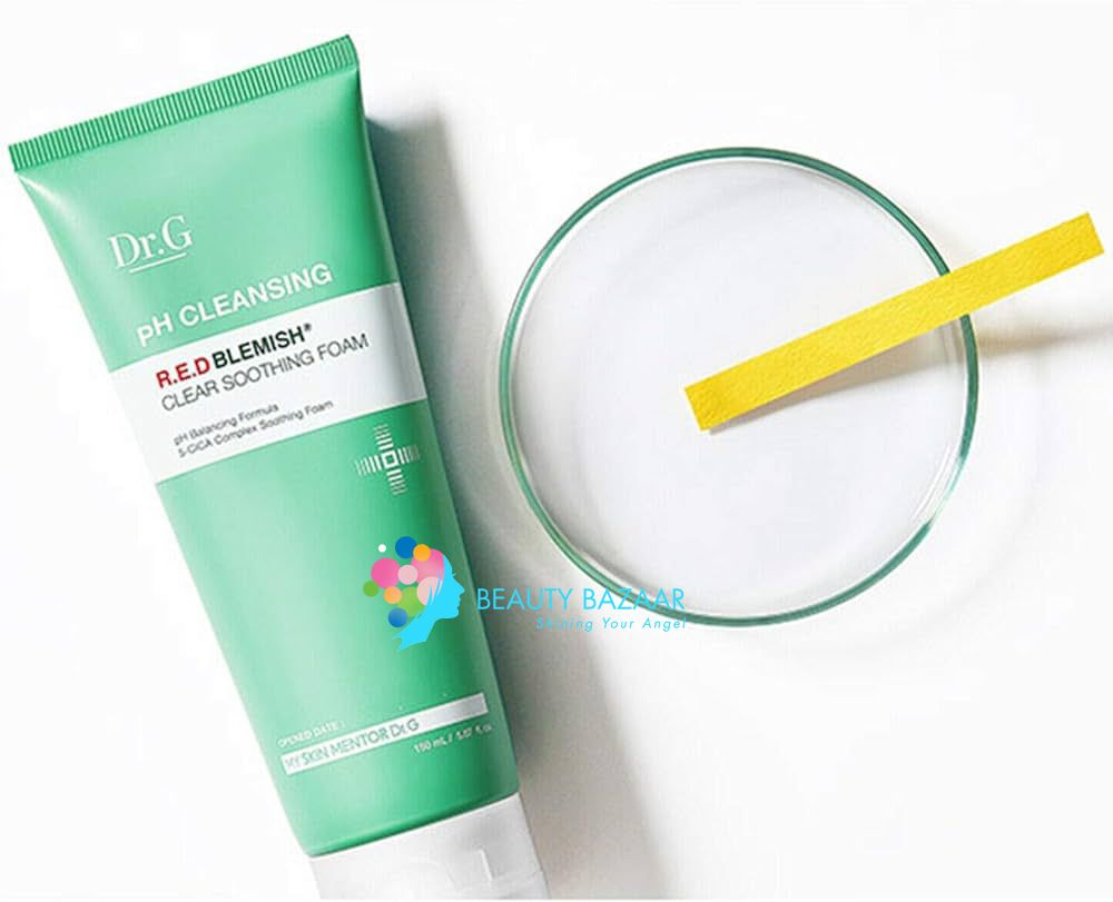 [TUÝP] Sữa Rửa Mặt Cho Da Dầu Mụn Dr.G PH Cleansing R.E.D Blemish Clear Soothing Foam 150ml 