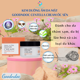  Kem dưỡng ẩm da mặt GoodnDoc Centella Cream Rau má - Ốc sên - Lô hội Chính hãng Hàn Quốc 120g 