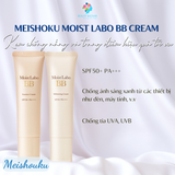  Kem Chống Nắng Trang điểm kiềm dầu tạo nền che khuyết điểm dưỡng trắng Meishoku Moist – Labo BB Cream 