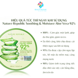  Gel lô hội dưỡng ẩm Nature Republic Soothing & Moisture Aloe Vera 92% gel nha đam - Hàn Quốc 300ml 