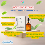  Serum Vitamin C dưỡng sáng mờ thâm nám Vitamin C 16,5% GoodnDoc Whitening Serum Mmall chính hãng 30ml 