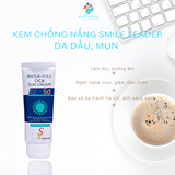  Kem chống nắng nâng tone Smile Leader Sun Cream SPF50+ cho da dầu mụn và da khô 60ml 